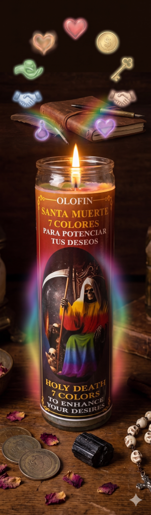 Santa Muerte "7 Colors" Seven Powers