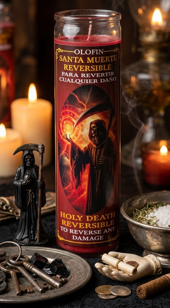 Santa Muerte Reversible to reverse any damage